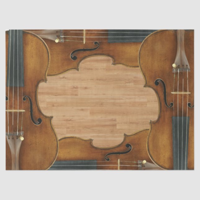 Papel De Seda Quarteto do violino de Stradivari no efeito de (Frente )