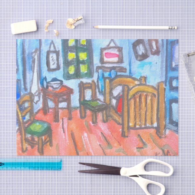 Papel De Seda Quarto de Van Gogh mini  (Arte )
