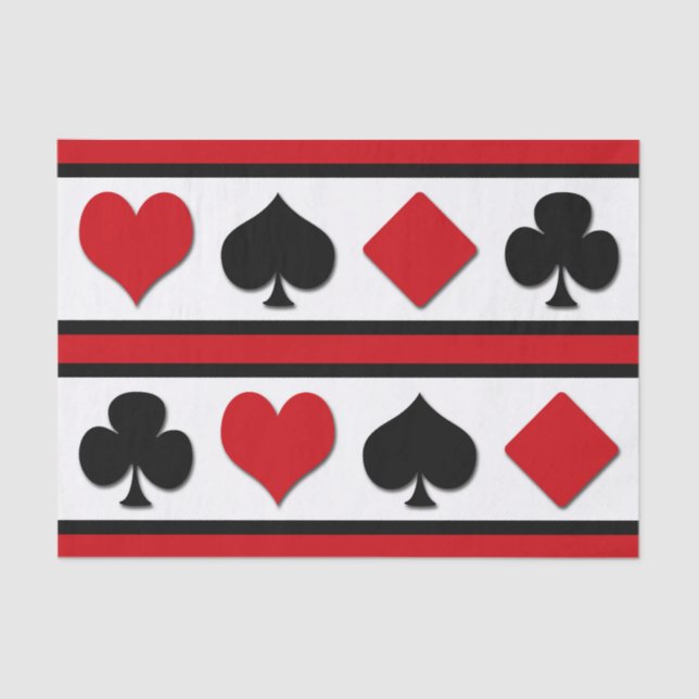 Papel De Seda Quatro naipes de cartão (Frente )