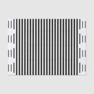 Papel De Seda Quebra de Presente Moderna em Chic Black White Str