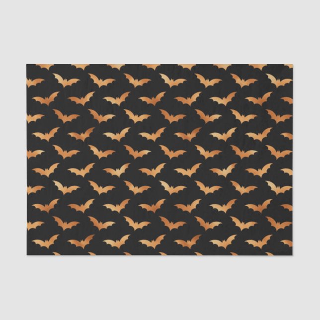 Papel De Seda Queda de Halloween Bat Voadora Spooky (Frente )