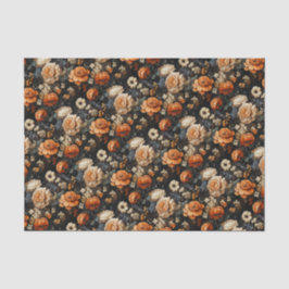 Papel De Seda Queda Floral Elegante