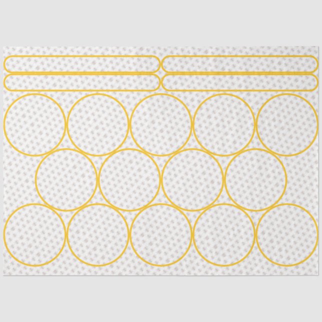 Papel De Seda Queen Bee Honey Jar Lid Topper (Frente )