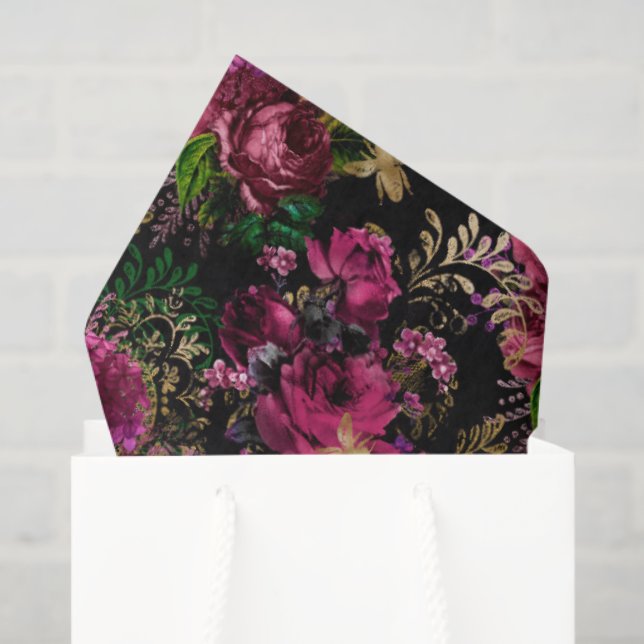 Papel De Seda Queen Bee Pattern (Sacola de presentes)