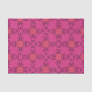 Papel De Seda Quente-Rosa Máxima Floral Refrigerante