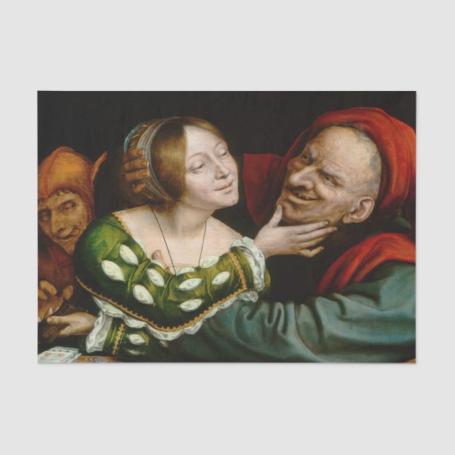 Papel De Seda Quentin Matsys - Amantes Correspondentes (Frente )