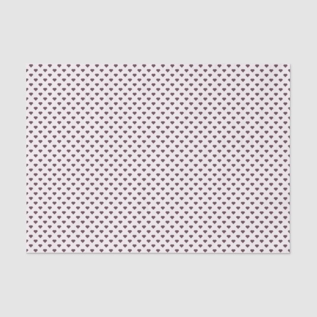 Papel De Seda Querido Micro Ponto (Marrom no Branco) (Frente )