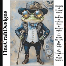 Rã Steampunk com as melhores roupas azuis R6F deco