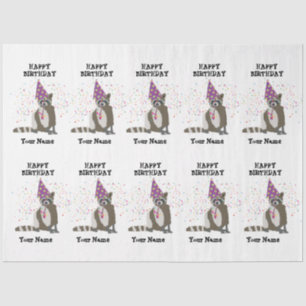 Papel De Seda Raccoon - Animais com nome de garotas de um grupo
