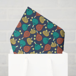 Papel De Seda Rackets e Bolas de Tênis de Padel com padrão