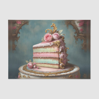 Papel De Seda Rainbow Rococo - Fatia Francesa da Desnuvem de Bol