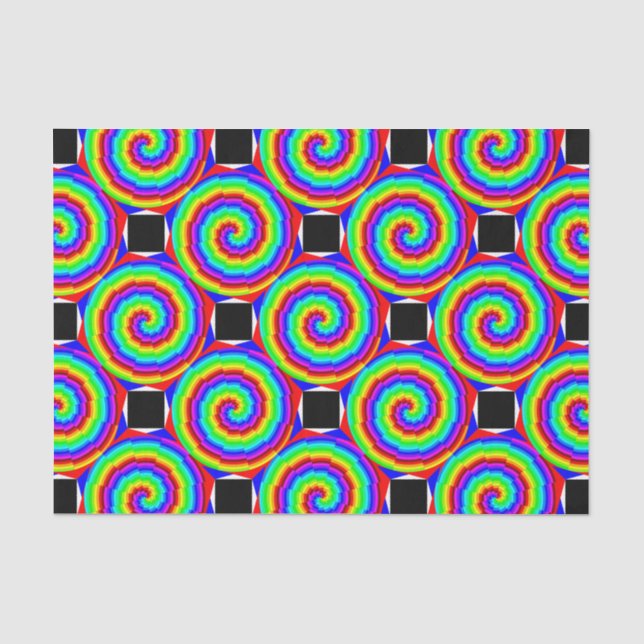 Papel De Seda Rainbow Spiral por Kenneth Yoncich (Frente )
