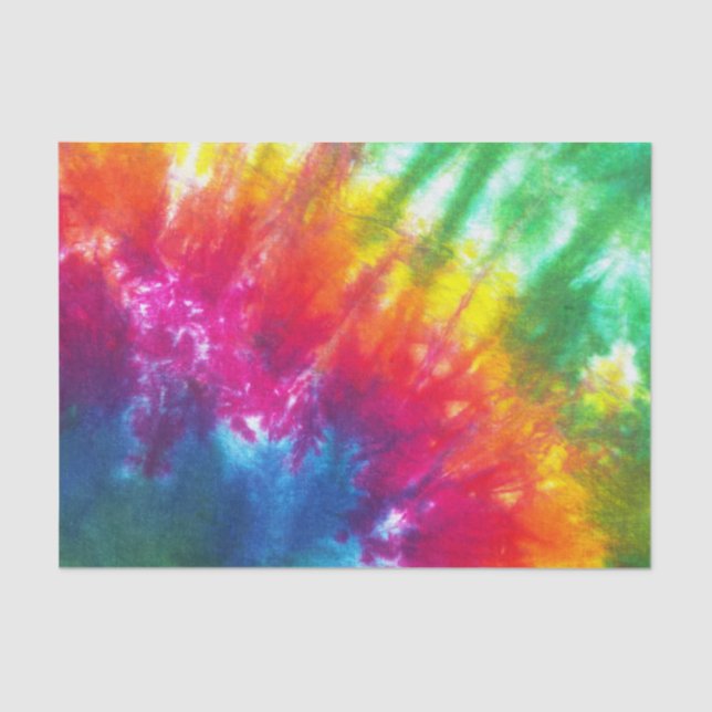 Papel De Seda Rainbow Tie-Dye (Frente )