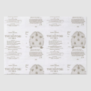 Papel De Seda Rainha Bee governa colmeia cerveja querida