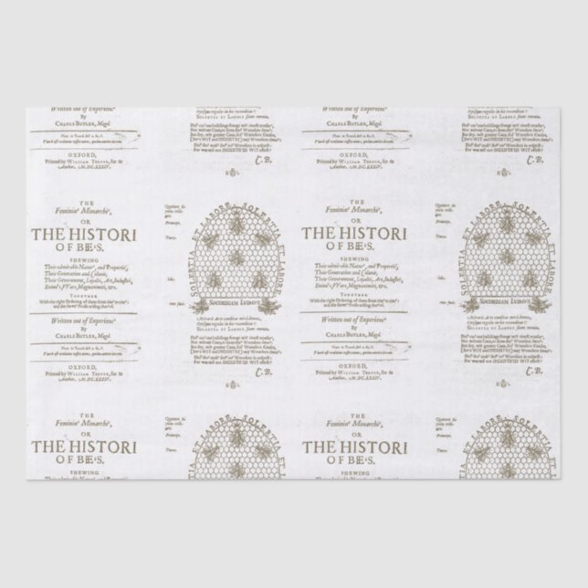 Papel De Seda Rainha Bee governa colmeia cerveja querida (Frente )