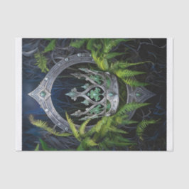 Papel De Seda Rainha da Floresta, Coroa de Prata de Samambaias