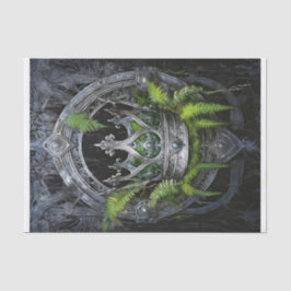 Papel De Seda Rainha da Floresta, Coroa Prateada de Ferns