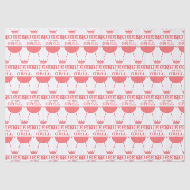 Papel De Seda Rainha Da Grelha, Rosa (Frente )