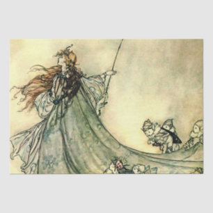 Papel De Seda “Rainha das Fadas” por Arthur Rackham