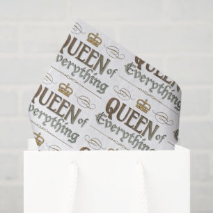 Papel De Seda RAINHA DE TUDO - Coroa Real Elegante