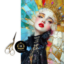 Rainha Despedaçada Arte Abstrata Mês da História d