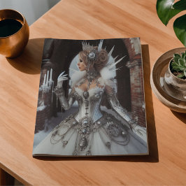 Papel De Seda Rainha do Gelo de Inverno Steampunk Vitoriana Indu