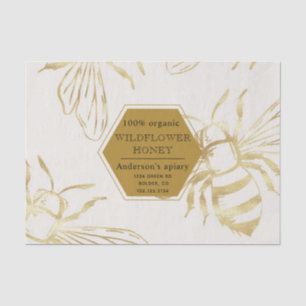 Papel De Seda rainha do ouro vintage foi monograma apitivo
