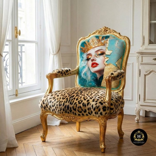 Papel De Seda Rainha Dourada Régia Decoupage Mês da História das (Criador carregado)