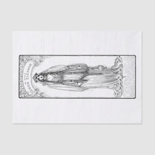 Papel De Seda Rainha Eleanor (Frente )