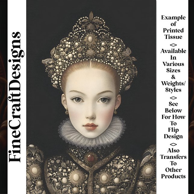 Papel De Seda Rainha Fictícia Rainha Princesa Mulher BG5 Desliga (Criador carregado)