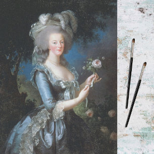 Papel De Seda Rainha Marie Antonieta de França por Le Brun