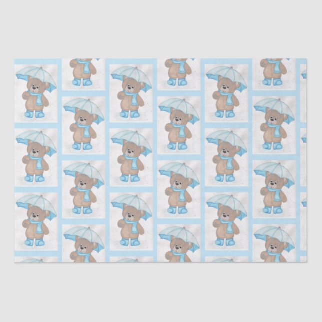 Papel De Seda Rainy Daze Teddy Bear (Frente )