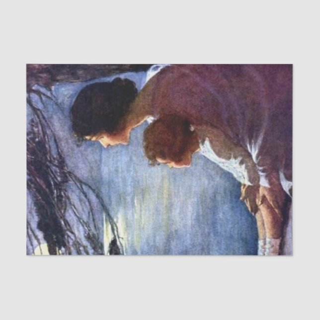 Papel De Seda “Raios de Lua” por Jessie Willcox Smith (Frente )