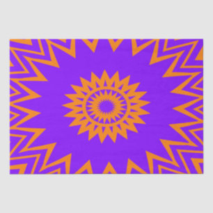 Papel De Seda Raios de Sol Púrpura e Laranja
