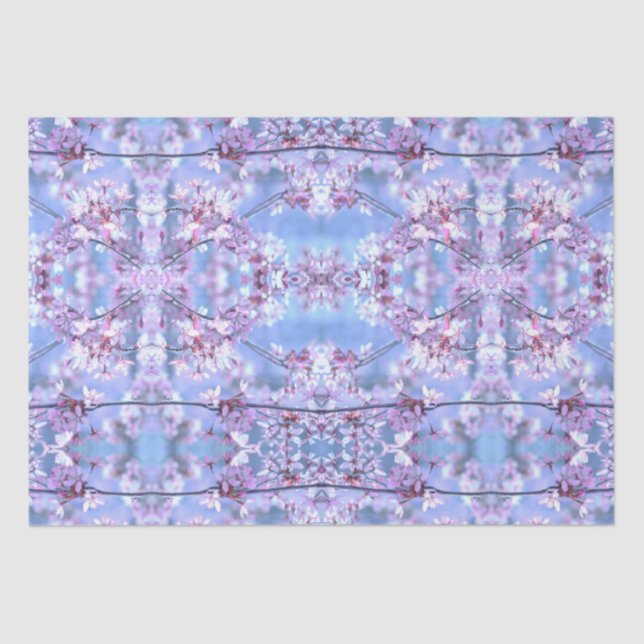 Papel De Seda Ramais florescentes de cereja (Frente )
