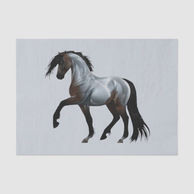 Papel De Seda Ramirez - spanisches Pferd, laufend -  (Frente )