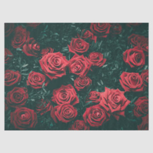 Papel De Seda Ramo de rosas vermelhas