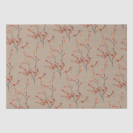 Papel De Seda Ramos Rustic Kraft Red Ilex Berry