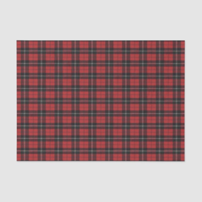 Papel De Seda Ramsey Red Modern Original Scottish Tartan (Frente )