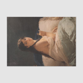 Papel De Seda Rapariga com Medalhão (por Gerolamo Induno)