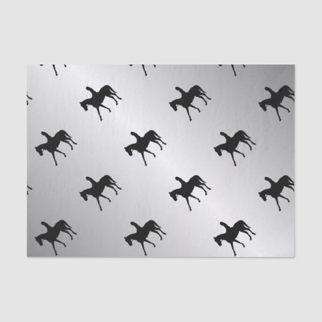 Papel De Seda Rapariga com Prata de Cavalo (Frente )