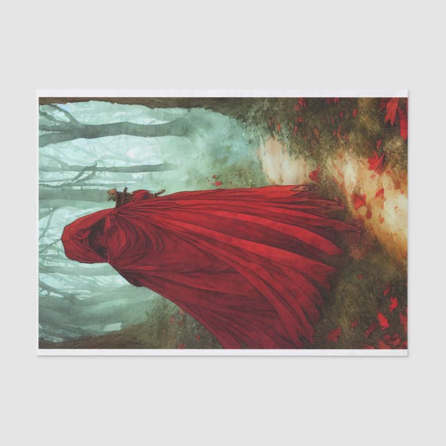 Papel De Seda Rapariga da Floresta Vermelha (Frente )