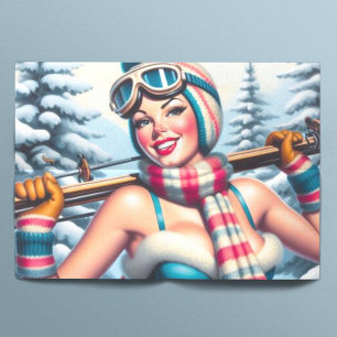 Papel De Seda Rapariga de inverno