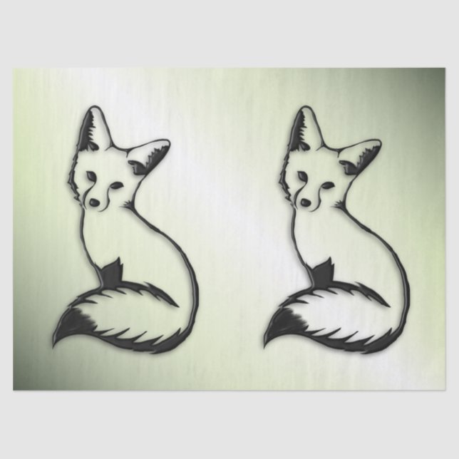 Papel De Seda Rapariga Verde   (Frente )