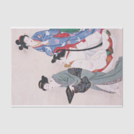 Papel De Seda Raparigas Trabalhadoras por Yamaguchi Soken