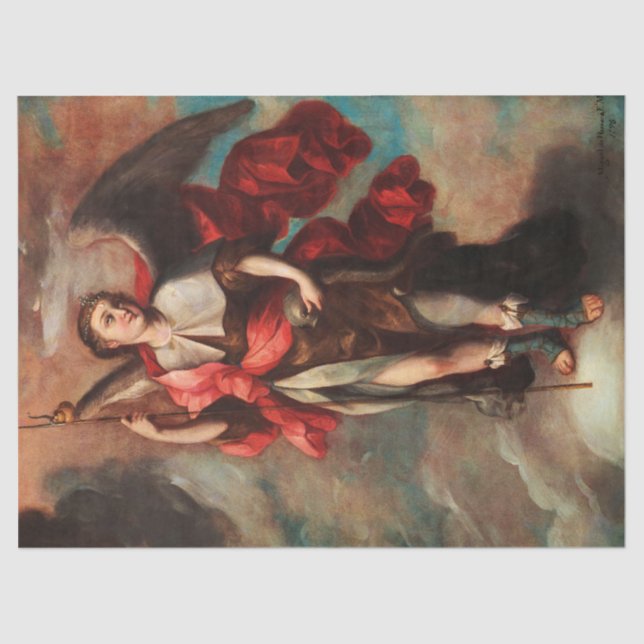 Papel De Seda Raphael Archangel por Fray Miguel de Herrera (Frente )