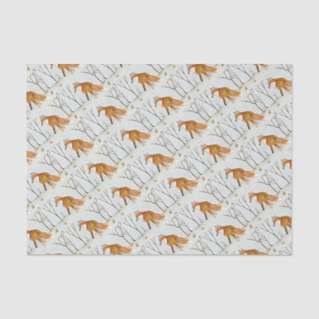 Papel De Seda Raposa Vermelha (Frente )