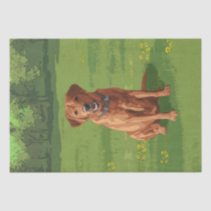 Papel De Seda Raposa Vermelha Amarelo Labrador Cão de Retriever