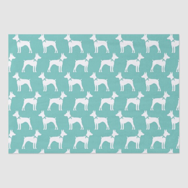 Papel De Seda Rat Terrier Dog Puppy (Frente )
