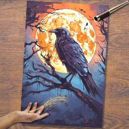 Papel De Seda Raven 2 Halloween Decoupage Paper
